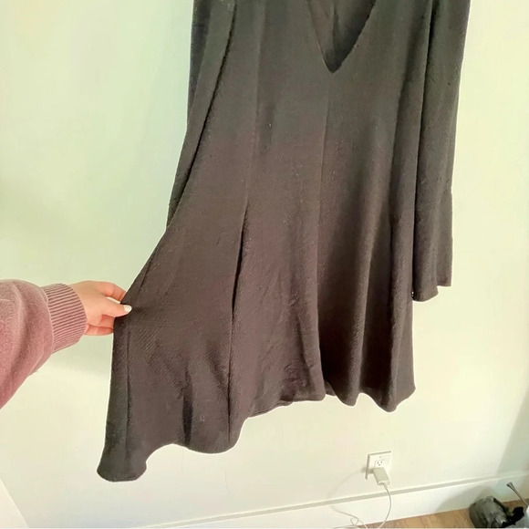 See By Chloe Black Peasant Style Long Sleeve Dress - Picture 5 of 8